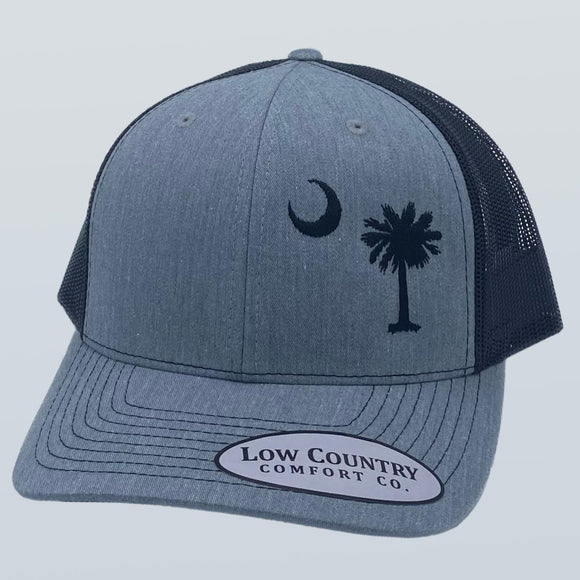 South Carolina Moon & Palm Heather/Black Hat