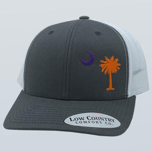 South Carolina Moon & Palm Clemson Charcoal/White Hat