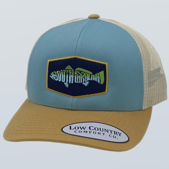 South Carolina Speckled Trout Smoke Blue/Gold/Beige Hat