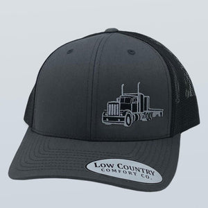 Semi Flatbed Side Panel Charcoal/Black Hat