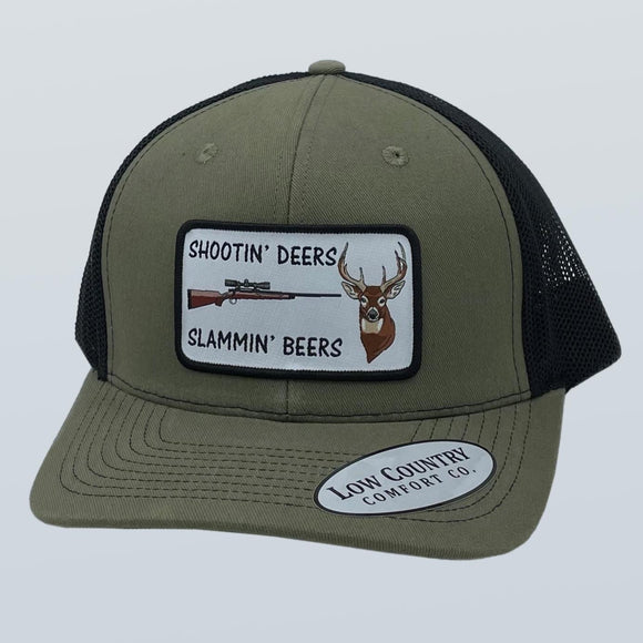 Shootin' Deer Patch Loden/Black Hat