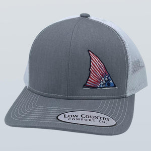 Stars & Stripes Red Drum Heather/White Hat