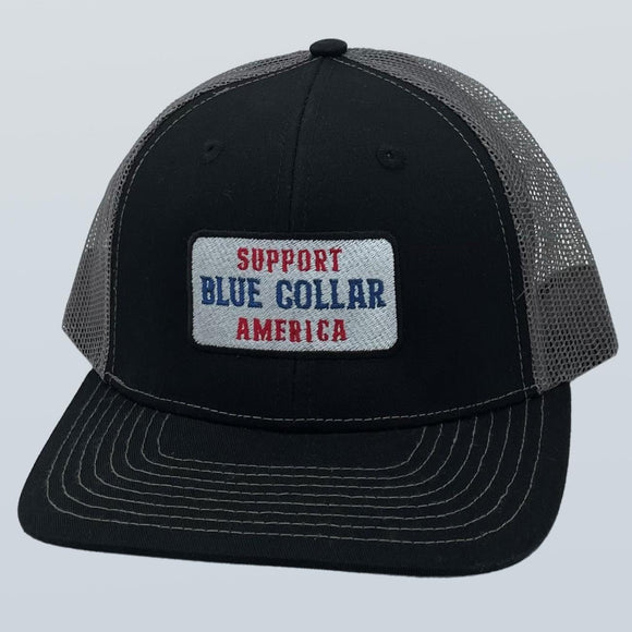Blue Collar Support America Black/Charcoal