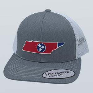 Tennessee Flag PVC Patch Heather/White Hat