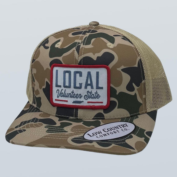 Tennessee Local Patch Old School Camo/Khaki Hat