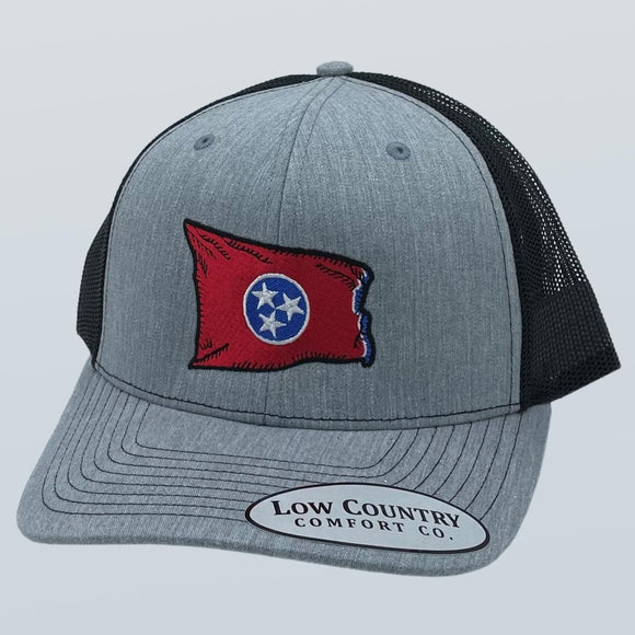 Tennessee Wavy Flag Heather/Black Hat