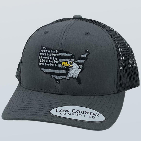 USA Eagle Charcoal/Black Hat