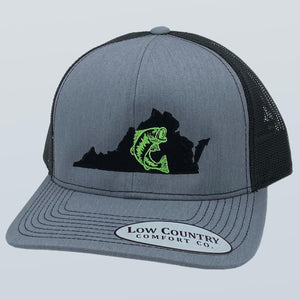 Virginia Bass Green Heather/Black Hat