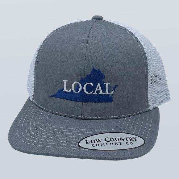 Virginia Local Embroidery Heather/White Hat