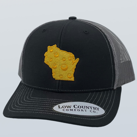 Wisconsin Cheese Black/Charcoal Hat