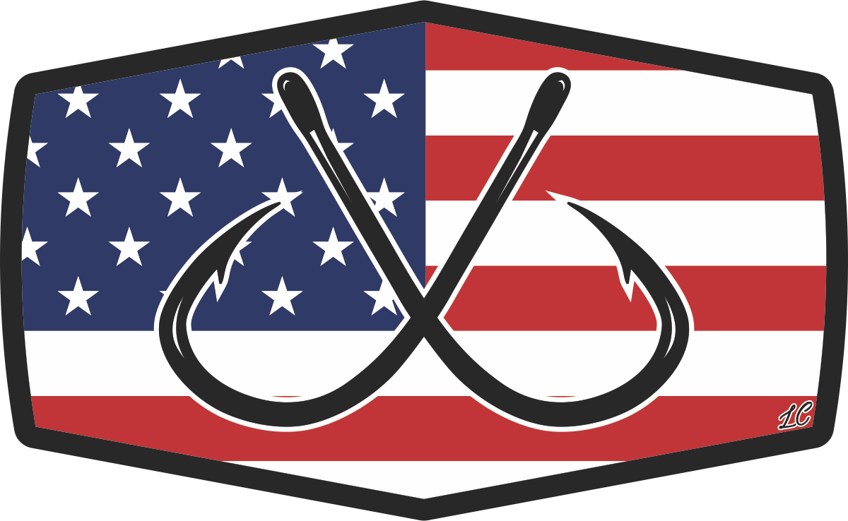 LC USA Hook Sticker – Riverbed Threads